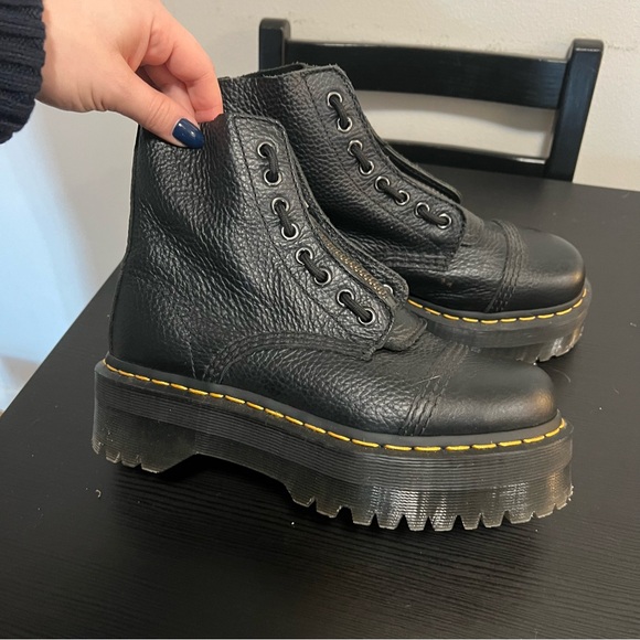 Dr. Martens Black Leather Sinclair Boots - Picture 7 of 13